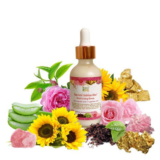 Rose Gold Goddess Glow® Moisturizing Serum with Colloidal Gold & Hyaluronic Acid